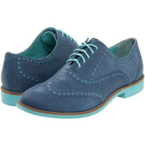 New COLE HAAN Blue Oxfords Sz 8.5
